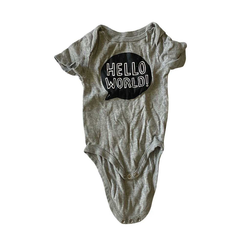Cloud Island HELLO WORLD! Onesie